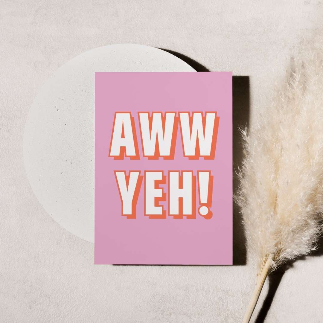 Aww Yeh!-Greeting & Note Cards-Peggy Press Co-Peggy Press Co