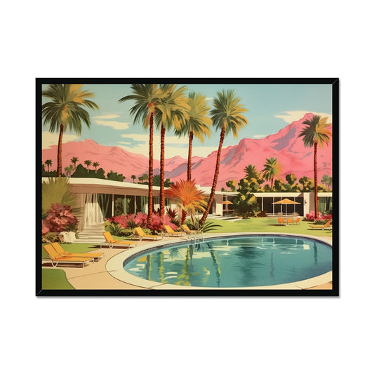 Greetings from Palm Springs  (May) Framed Print