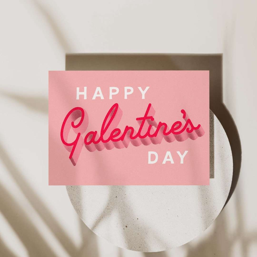 Peggy Press Co[product_name]Forget about Valentine's Day, it's all about Galentine's Day with our Happy Galentine's Day card. After all, hoes before bros. Uteruses before duderuses. Ovaries before brovaries! - Blank inside- Digital print- Premium envelope